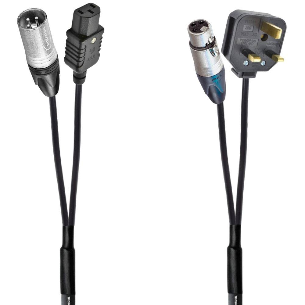 Tour Grade Hybrid Power and Audio IEC Mains Cable