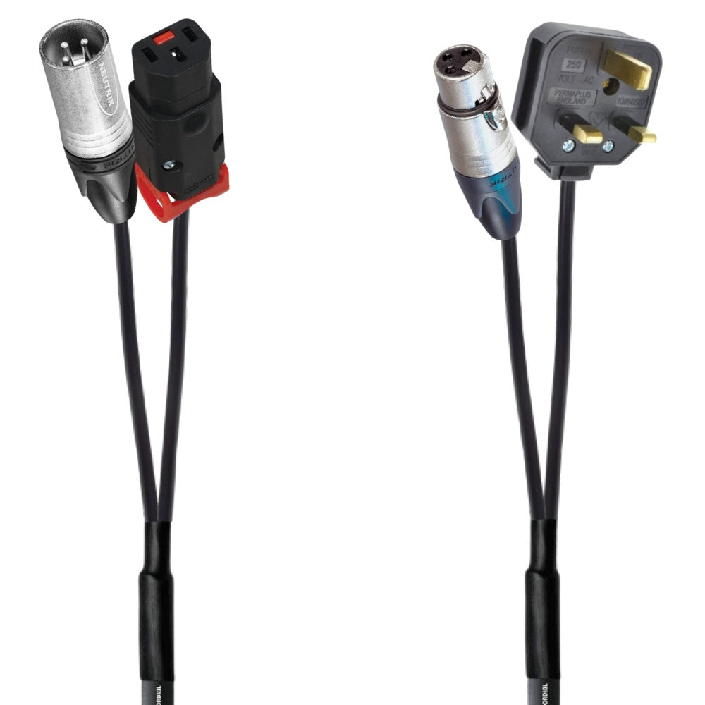 Tour Grade Hybrid Power and Audio IEC LOCK Mains Cable