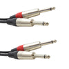 Mono Jack to Jack 6.35mm Fig 8 Lead-Signal Leads-DJ Supplies Ltd