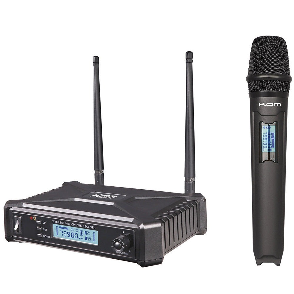 KAM KWM1935 UHF Handheld Wireless Microphone-Wireless Microphones-DJ Supplies Ltd