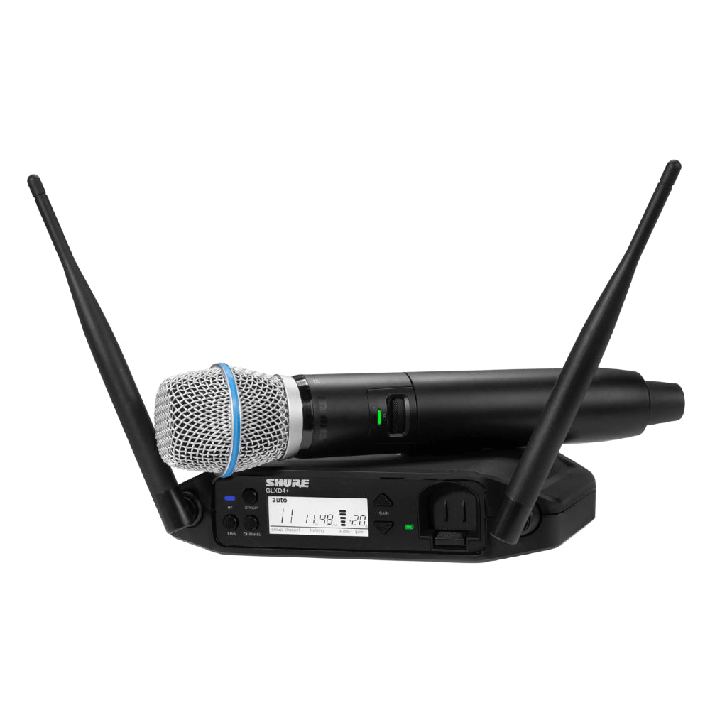 Shure GLXD24+ Beta 87A Digital Wireless Microphone-Wireless Microphones-DJ Supplies Ltd