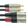 Stagg Rean RCA to XLRm Fig 8 Lead-Signal Leads-DJ Supplies Ltd