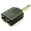 Mono Jack Splitter 6.35mm 2 into 1-Connectors-DJ Supplies Ltd