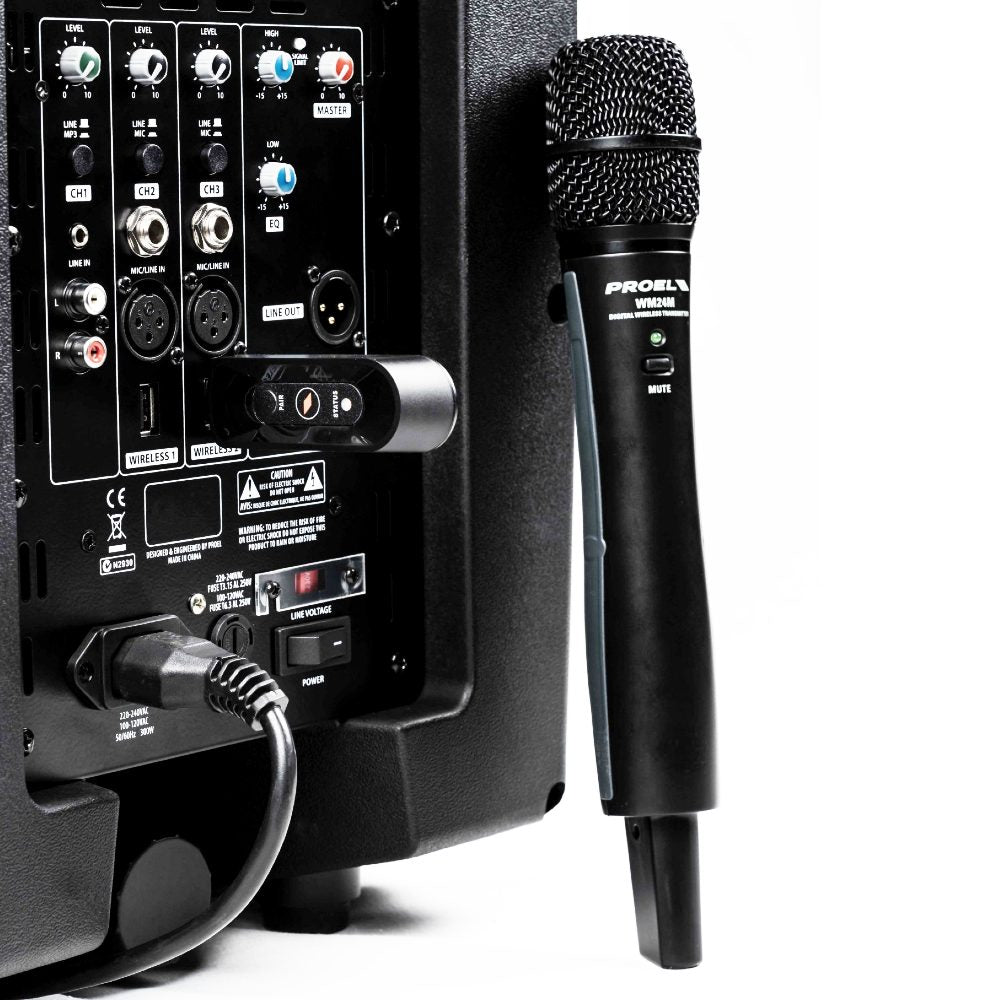 Proel 2.4GHz U24 USB Wireless Microphone System