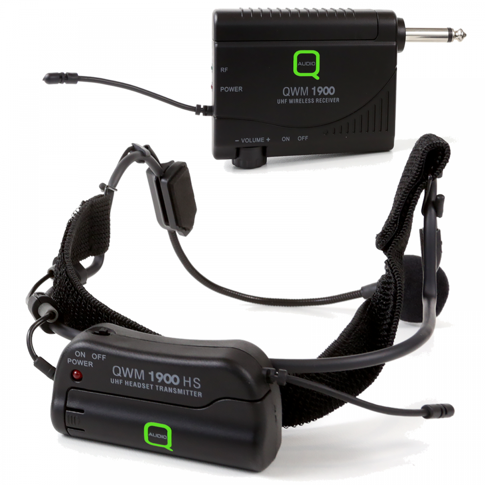 QWM1900HS UHF Wireless Headset Aerobic Headset DJ Supplies